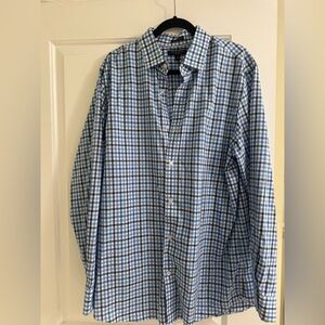 Banana Republic button down shirt, blue checkered